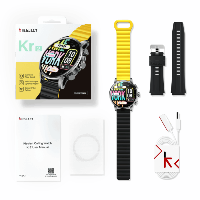 Розумний годинник Kieslect KIESLECT-KR2-BLACK KR2 чорний - Зображення 10