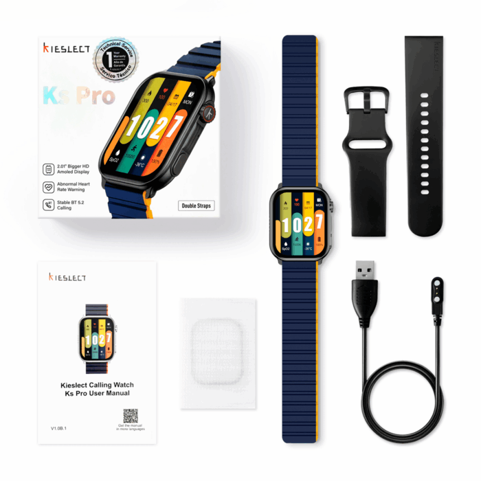 Чорний смарт-годинник Kieslect KIESLECT-KSPRO-BLACK KS PRO - Зображення 9