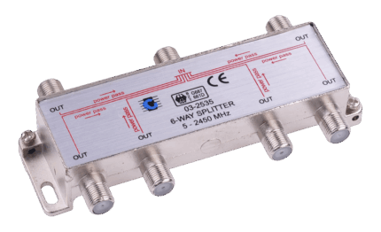 Сплітер 6-канальний Cabletech ZLA0638 5-2450 МГц