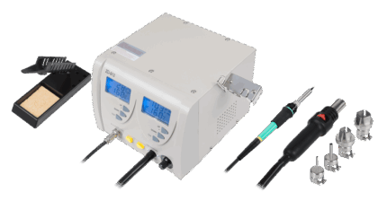 Паяльна станція Rebel LUT0062 SMD (гаряче повітря + паяльник)