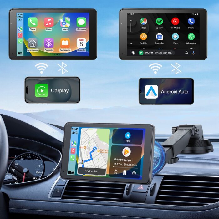7-дюймова Krüger&matz KM2020 мультимедійна станція Android Auto Apple Carplay з камерою заднього виду - Зображення 10