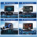 7-дюймова Krüger&matz KM2020 мультимедійна станція Android Auto Apple Carplay з камерою заднього виду - Зображення 13