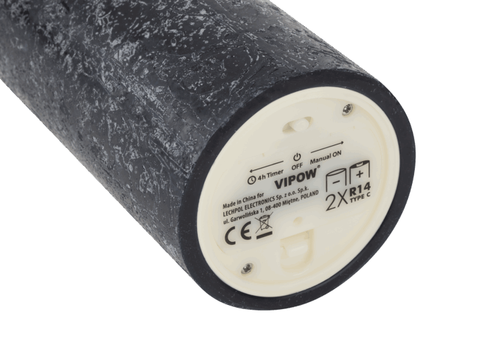 Сільська чорна Vipow LED0201-1 воскова світлодіодна свічка середнього розміру - Зображення 2