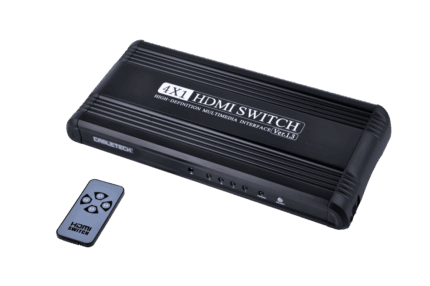 Перемикач HDMI Cabletech URZ2031 4/1 з пультом дистанційного керування