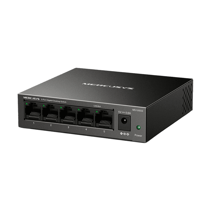 Комутатор Mercusys MRS0003 MS105GS, 5 портів RJ45 10/100/1000 Мбіт/с Гігабіт - Зображення 3