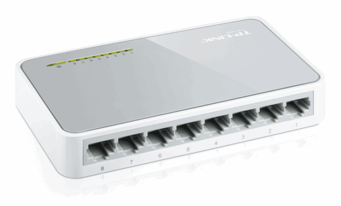 Комутатор Tp-link KOM0064 TL-SF1008D 8x RJ-45 10/100 Мбіт/с - Зображення 3
