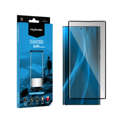 Захисне скло Myscreen MS23 DIAMOND GLASS edge3D чорного кольору для Samsung Galaxy S22 Ultra