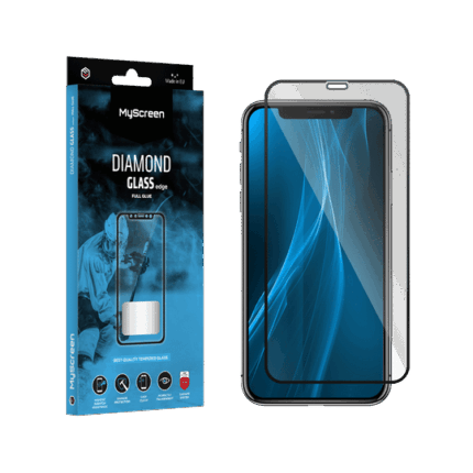 Захисне скло Myscreen MS17 DIAMOND GLASS LITE edge FULL GLUE чорного кольору для Apple iPhone X/Xs/11 Pro