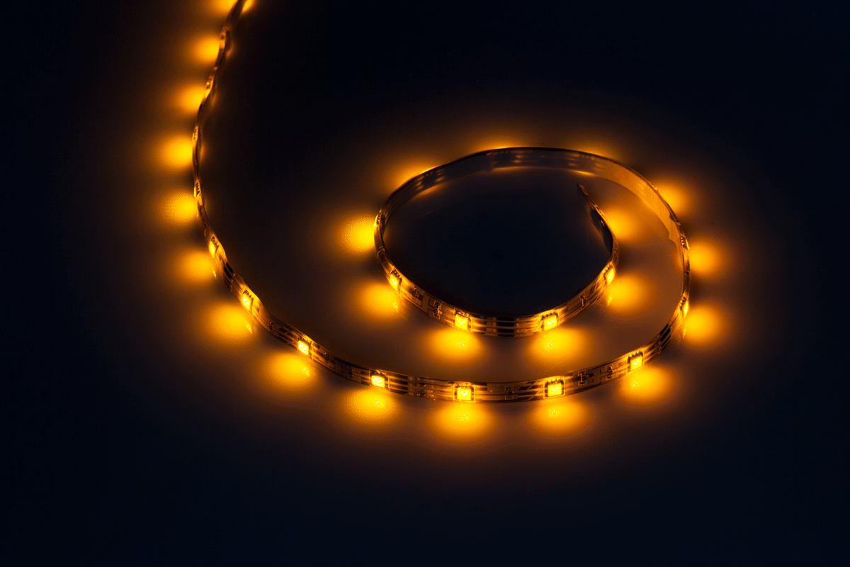 Світлодіодна гірлянда 1 м жовта водонепроникна (30x5050SMD) Світлодіодна гірлянда 1 м жовта водонепроникна (30x5050SMD) Vipow LED0095