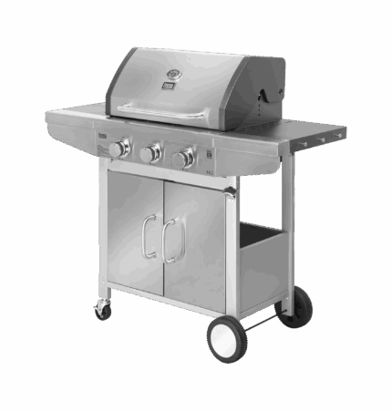 Газовий гриль Teesa TSA0095HQ BBQ 3001 Master - 3 конфорки - місце для балона