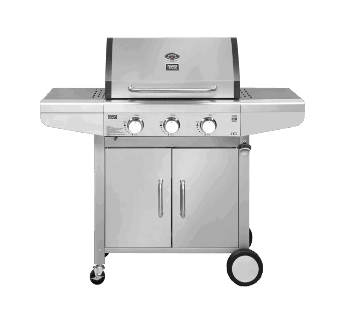 Газовий гриль Teesa TSA0095HQ BBQ 3001 Master - 3 конфорки - місце для балона - Зображення 2