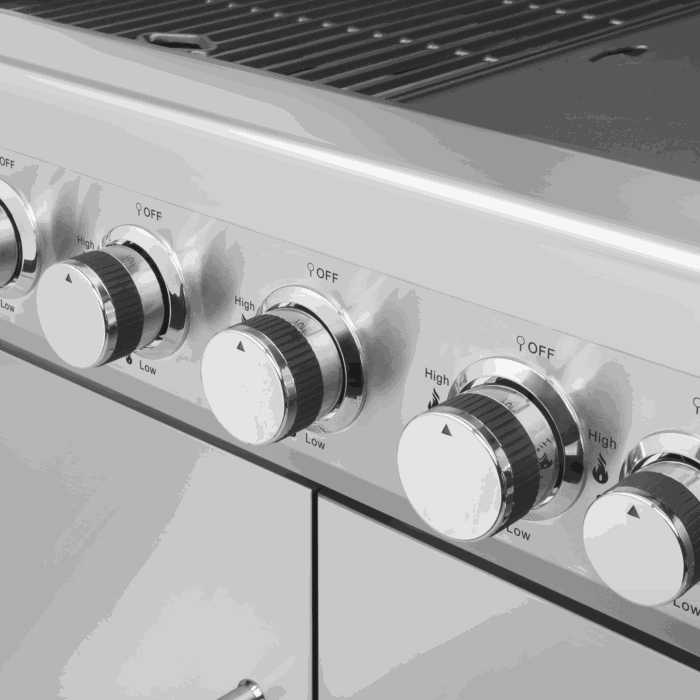 Газовий гриль Teesa TSA0096HQ BBQ 5001 Master - 5 конфорок - місце для балона - Зображення 6