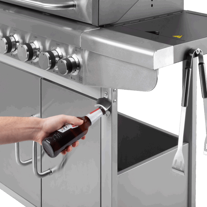 Газовий гриль Teesa TSA0096HQ BBQ 5001 Master - 5 конфорок - місце для балона - Зображення 9