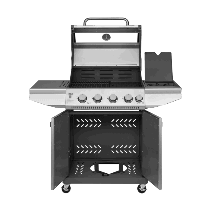 Газовий гриль Teesa TSA0151 BBQ 5005 MASTER - 5 конфорок - місце для балона - Зображення 3