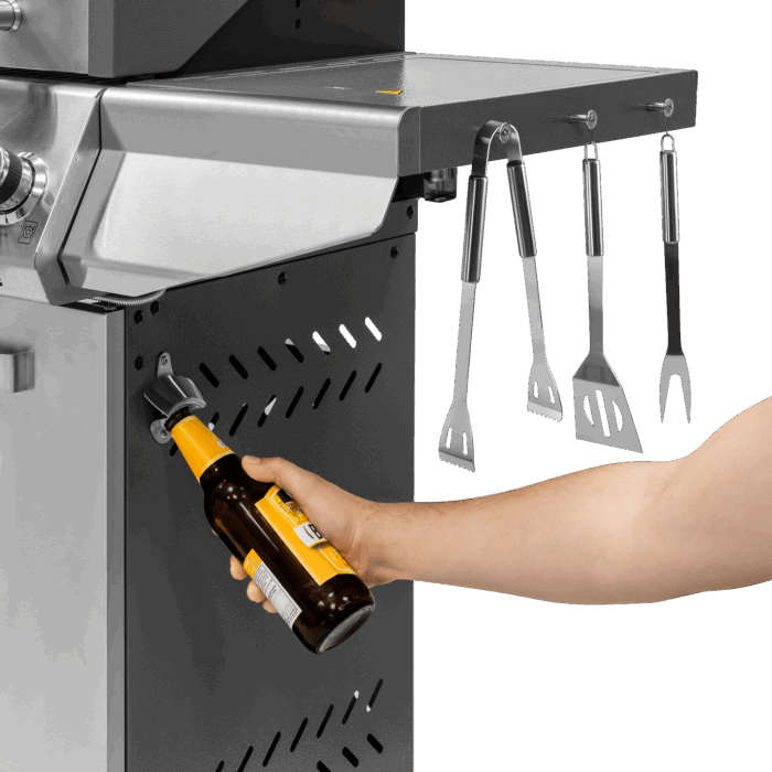 Газовий гриль Teesa TSA0151 BBQ 5005 MASTER - 5 конфорок - місце для балона - Зображення 9