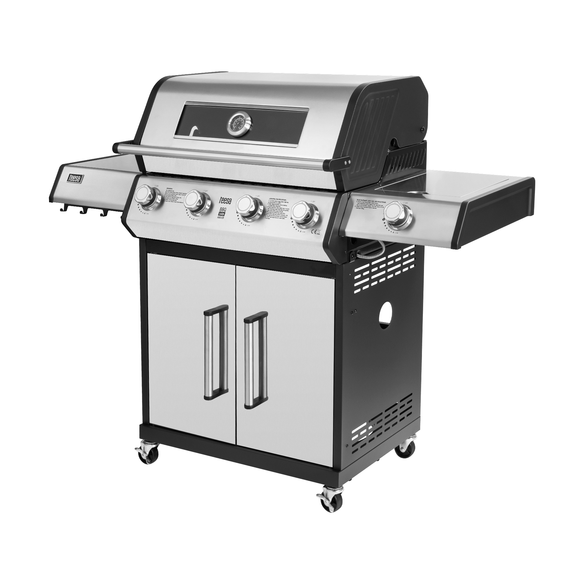 Газовий гриль Teesa BBQ 5006 MASTER - 5 конфорок - місце для балона Газовий гриль Teesa TSA0250 BBQ 5006 MASTER - 5 конфорок - місце для балона