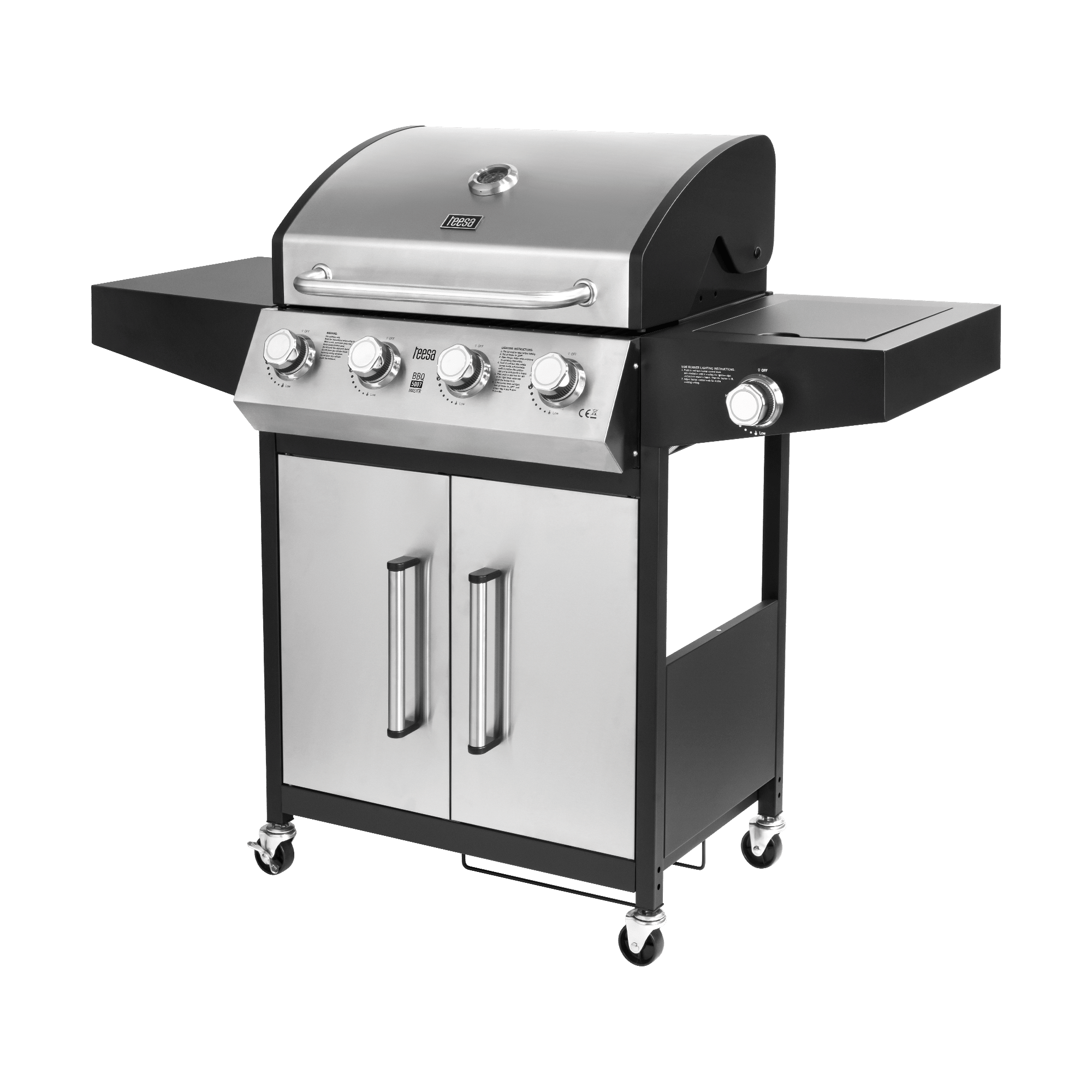 Газовий гриль Teesa BBQ 5007 MASTER - 5 конфорок - місце для балона Газовий гриль Teesa TSA0251 BBQ 5007 MASTER - 5 конфорок - місце для балона