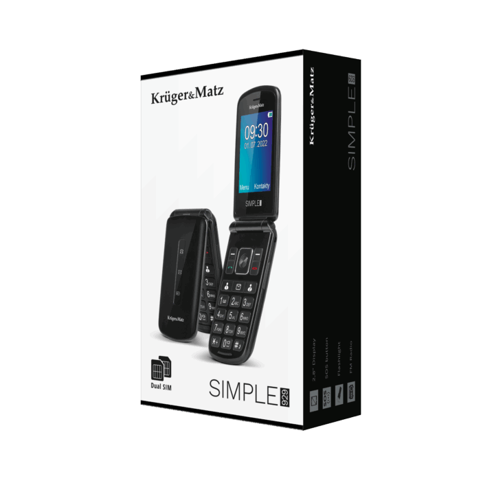 GSM-телефон Krüger&matz KM0929.1 Simple 929 для людей похилого віку - Зображення 7