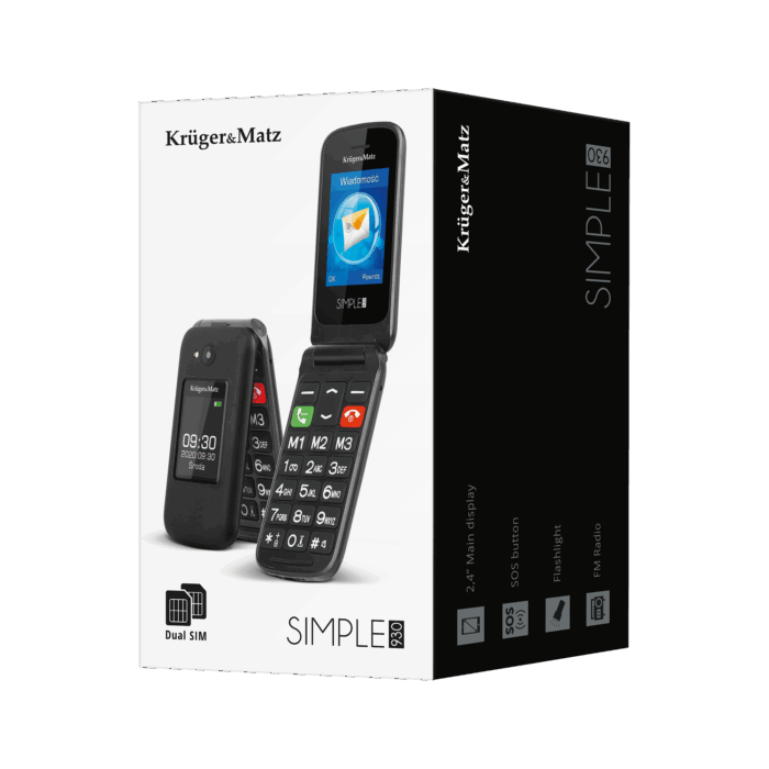 GSM-телефон Krüger&matz KM0930.1 Simple 930 для людей похилого віку - Зображення 7