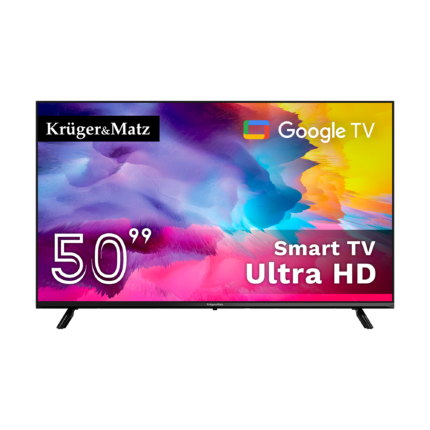Телевізор Kruger&Matz 50" UHD Google TV DVB-T2/T/C KM0250UHD-SA H.265 HEVC