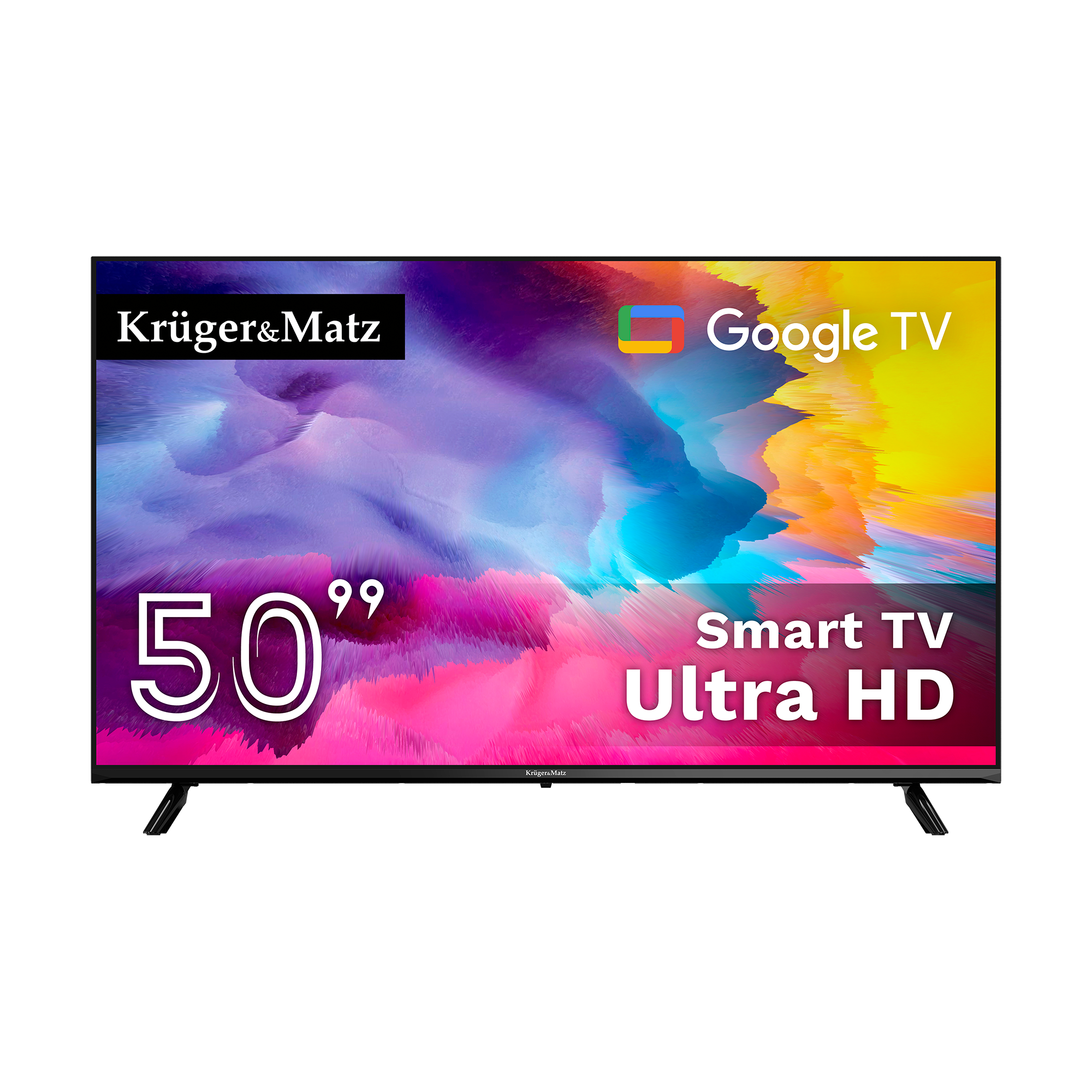Телевізор Kruger&Matz 50" UHD Google TV DVB-T2/T/C H.265 HEVC Телевізор Kruger&Matz 50" UHD Google TV DVB-T2/T/C KM0250UHD-SA H.265 HEVC
