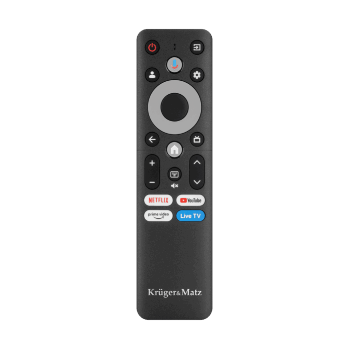 Телевізор 65" UHD Google TV 5.0 DVB-T2/T/C Krüger&matz KM0265UHD-G H.265 HEVC - Зображення 6