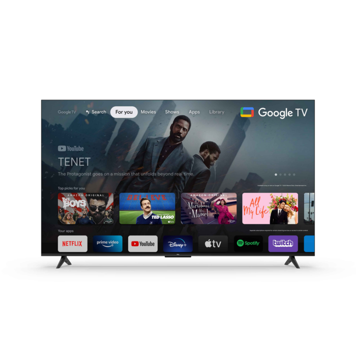 Телевізор Tcl 55P635X1 55" UHD GoogleTV DVB-T2/C/S2 H.265 HEVC - Зображення 2