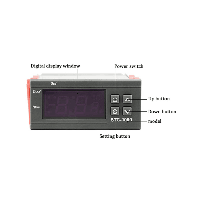 Термостат 230V Eurokomp URZ4045 STC-1000 E6114 - Зображення 7