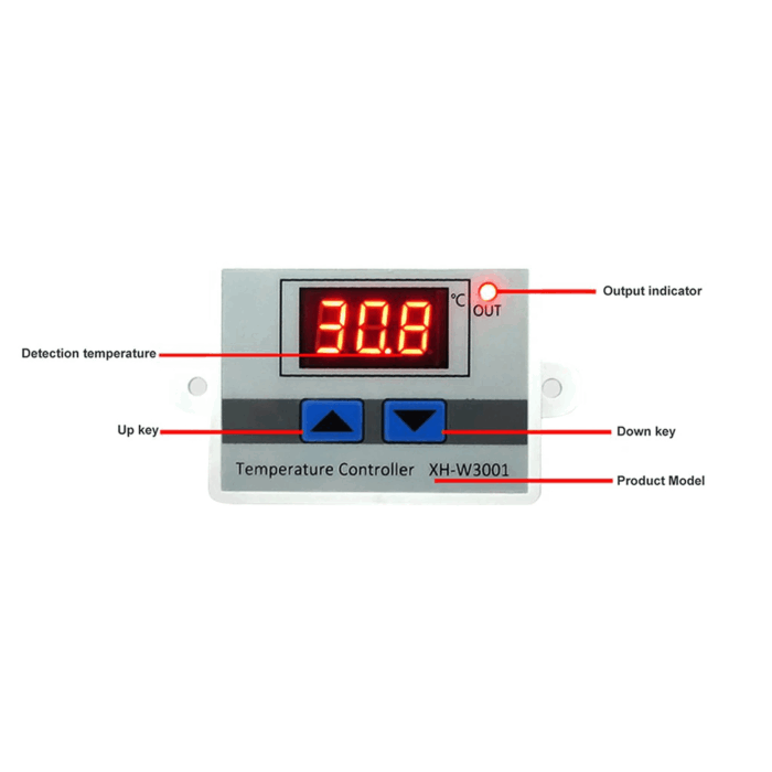 Термостат 230V Eurokomp URZ4048 XH-W3001 E6113 - Зображення 5