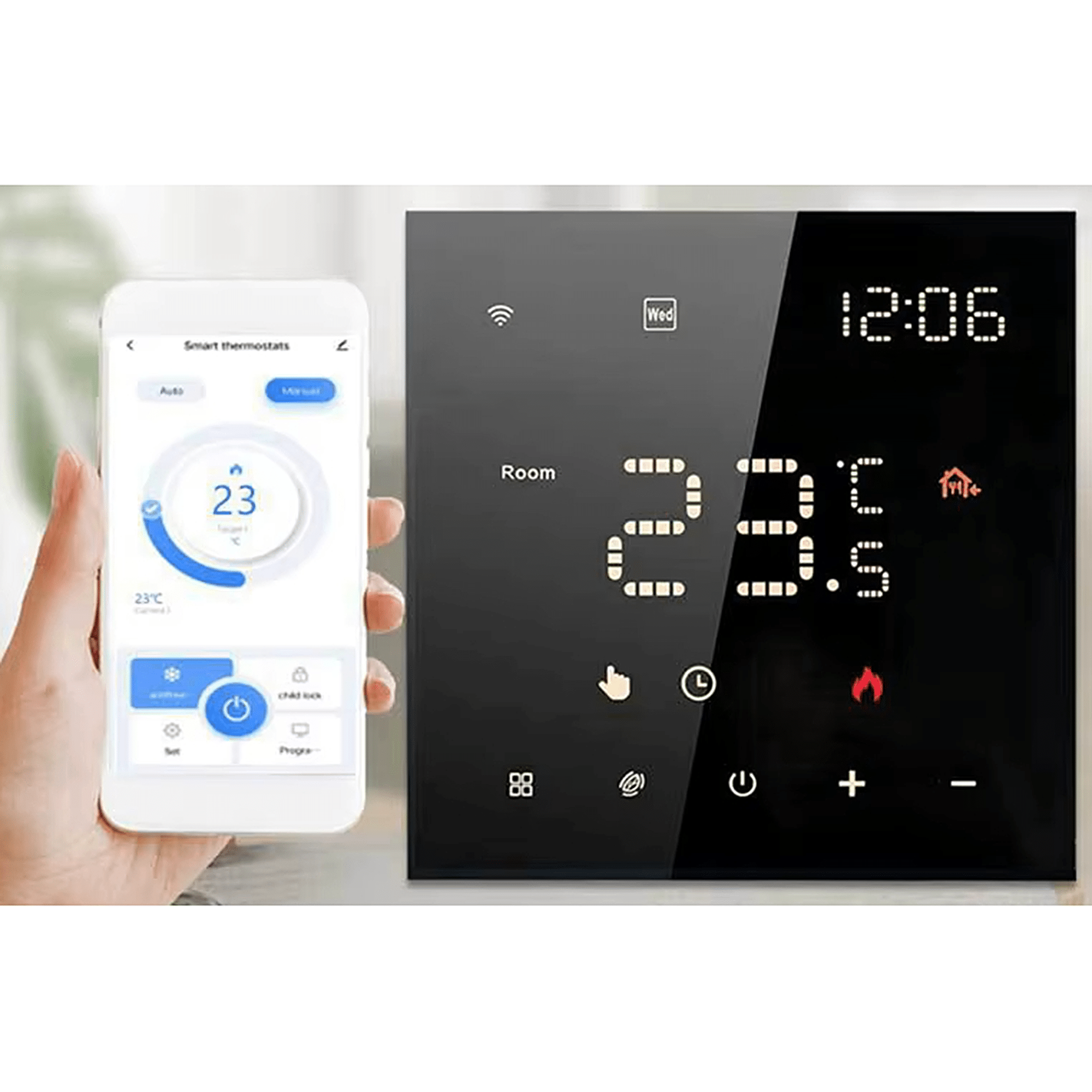 Tuya 16A E6263 WiFi Термостат Tuya 16A Eurokomp E6263 WiFi Термостат