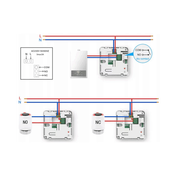 Термостат Tuya E6264 Eurokomp Wi-Fi - Зображення 3