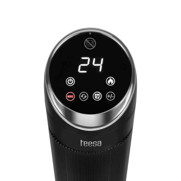 Колонний вентилятор-обігрівач PTC Teesa TSA9017 з функцією імітації каміна - Зображення 4