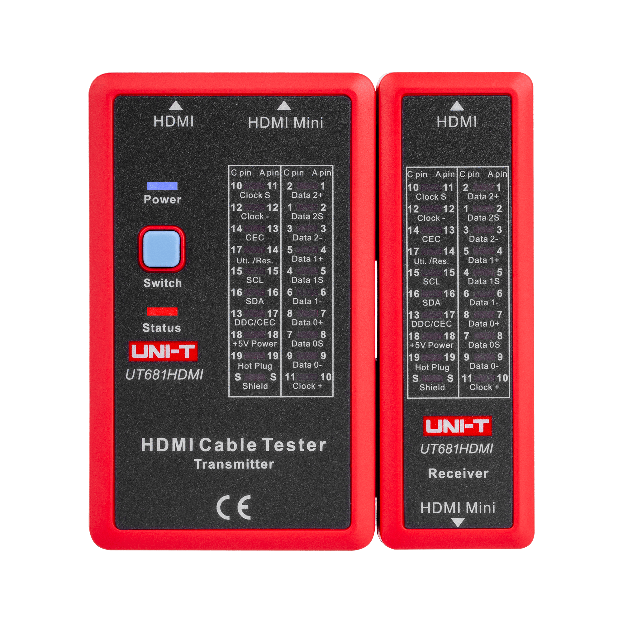 Тестер HDMI-кабелю Uni-T UT681HDMI Тестер HDMI-кабелю Uni-t MIE0413 UT681HDMI