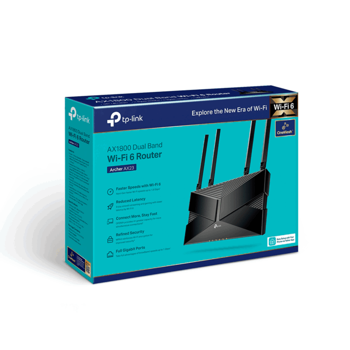 Дводіапазонний Wi-Fi роутер Tp-link KOM1106 ARCHER AX23 AX1800 - Зображення 9