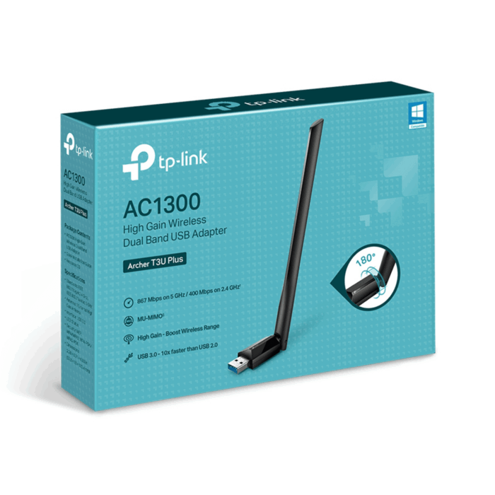 Дводіапазонний бездротовий USB-адаптер Tp-link KOM1111 TL-ARCHER T3U PLUS AC1300 - Зображення 3