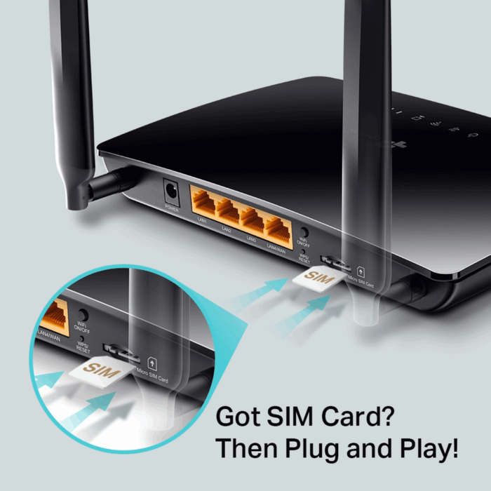 Дводіапазонний бездротовий маршрутизатор Tp-link KOM1107 TL-Archer MR400 4G LTE, AC1200 - Зображення 5