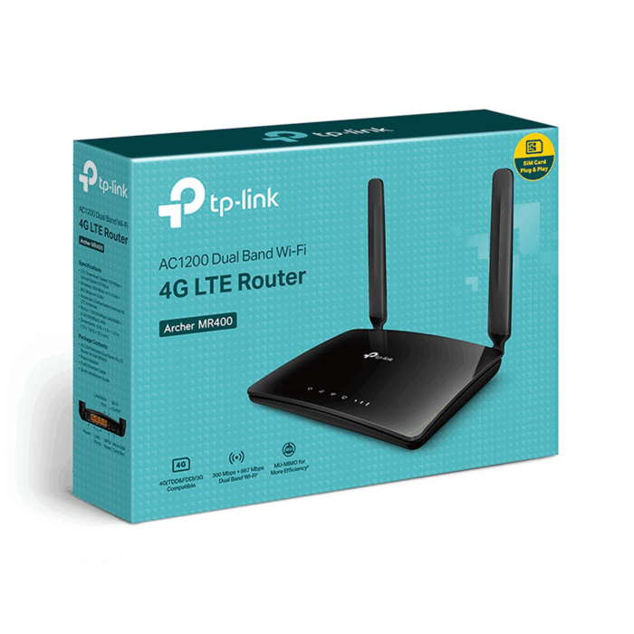 Дводіапазонний бездротовий маршрутизатор Tp-link KOM1107 TL-Archer MR400 4G LTE, AC1200 - Зображення 4