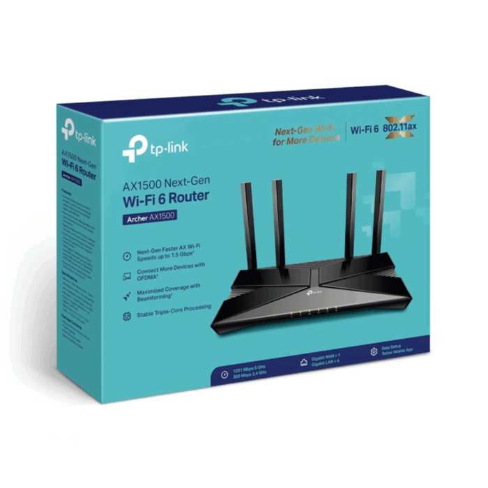 Wi-Fi роутер Tp-link KOM1109 6 AX1500 TL-ARCHER AX10 - Зображення 4