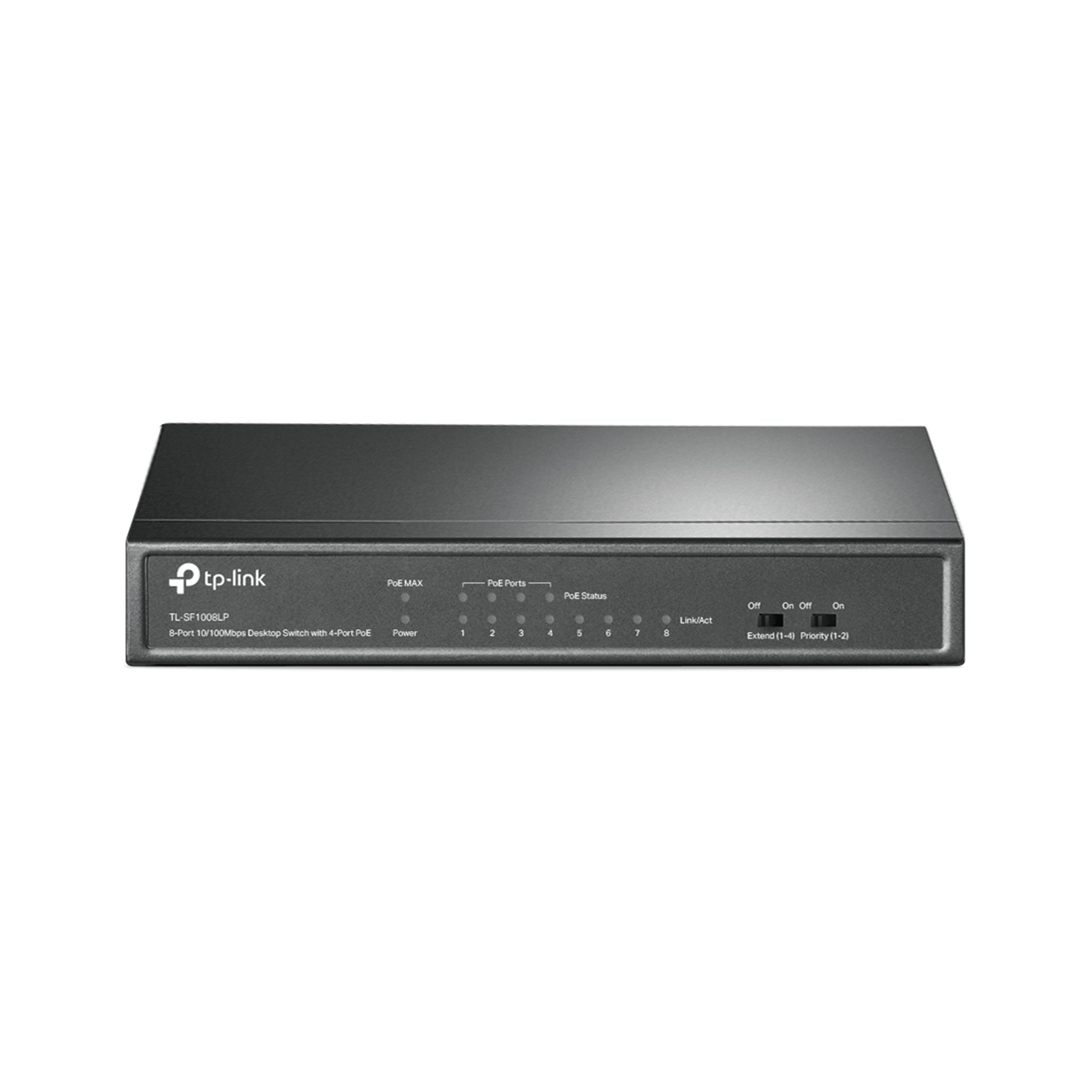 Комутатор TP-LINK TL-SF1008LP з підтримкою PoE 8x10/100 Мбіт/с (4xPoE) Комутатор Tp-link KOM1122 TL-SF1008LP з підтримкою PoE 8x10/100 Мбіт/с (4xPoE)