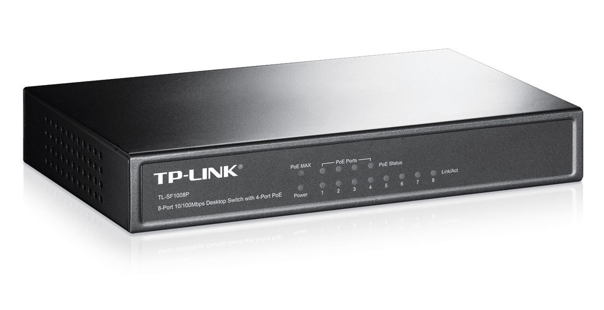 Комутатор TP-LINK TL-SF1008P PoE Комутатор Tp-link KOM0659 TL-SF1008P PoE