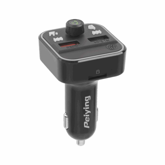 Автомобільний FM-передавач Peiying URZ0479 з функцією Bluetooth (2x USB) - Зображення 3