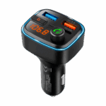 Автомобільний FM-передавач Peiying URZ0487 з функцією Bluetooth (2x USB + USB-C) - Зображення 3