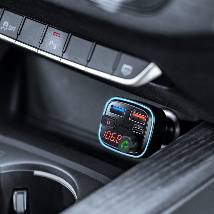 Автомобільний FM-передавач Peiying URZ0487 з функцією Bluetooth (2x USB + USB-C) - Зображення 7
