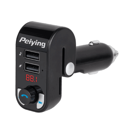 Автомобільний передавач з функцією Bluetooth (2 USB-порти) Peiying URZ0466