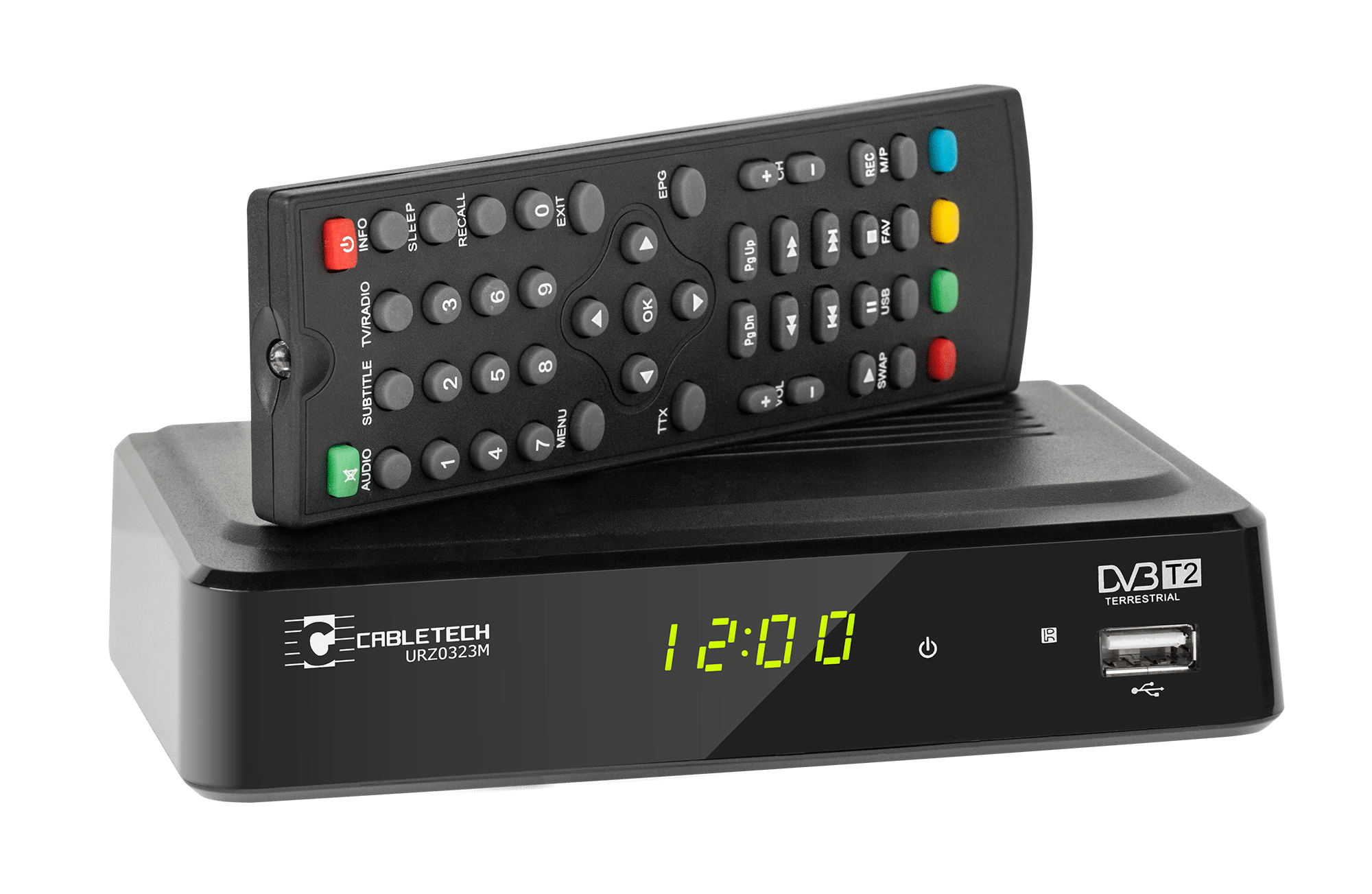 Тюнер Cabletech DVB-T2 для ефірного телебачення Тюнер Cabletech URZ0323M DVB-T2 для ефірного телебачення