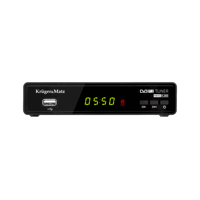 DVB-T2 Krüger&matz KM0550B H.265 HEVC тюнер - Зображення 2
