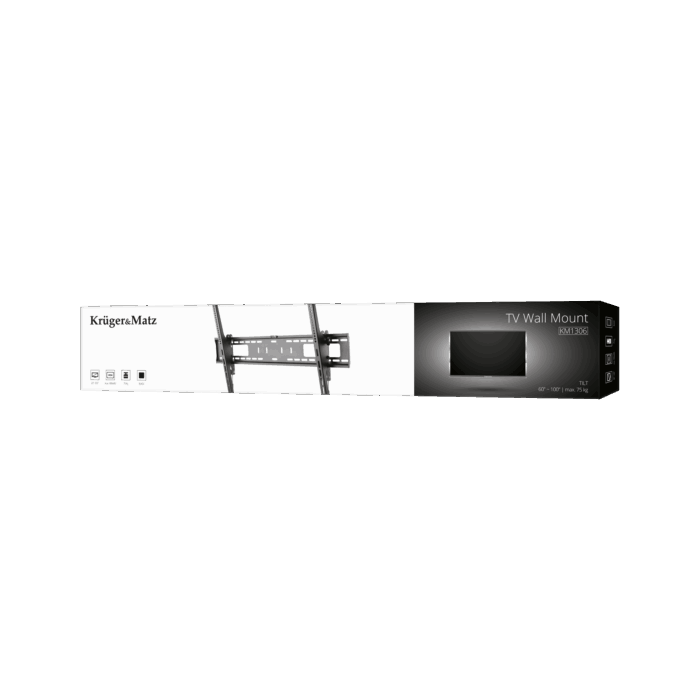 Настінне кріплення для LED-телевізора Krüger&matz KM1306 60-100 дюймів (вертикальне регулювання) - Зображення 10
