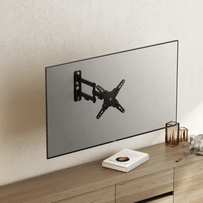 Універсальне настінне кріплення для LED-телевізора Cabletech UCH0195-1 (13-43 дюймів), вертикальне та горизонтальне регулювання - Зображення 4