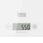 Білі скляні Teesa TSA0804-W кухонні ваги - Зображення 4