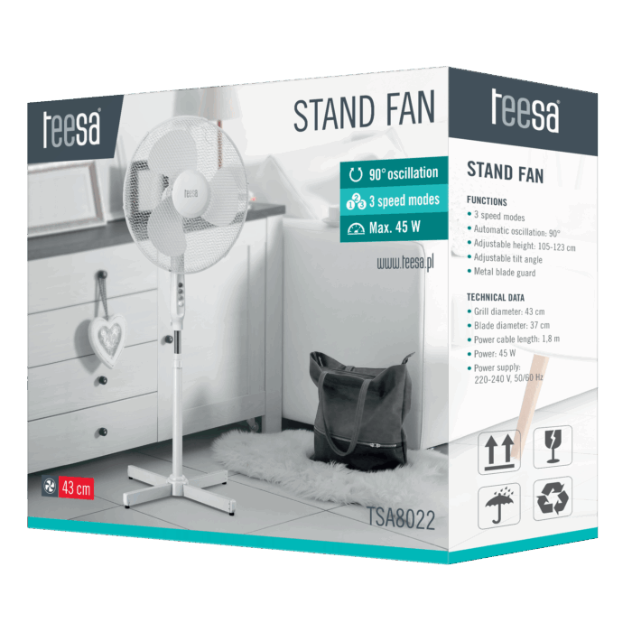 Вентилятор Teesa TSA8022 - Зображення 6